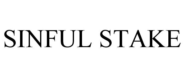 Trademark Logo SINFUL STAKE