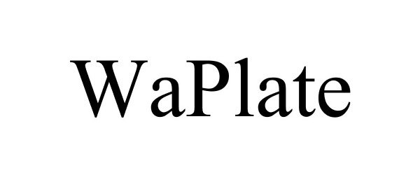 Trademark Logo WAPLATE