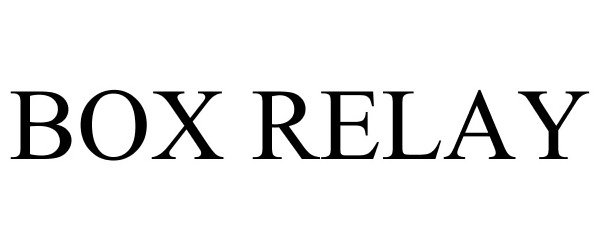 Trademark Logo BOX RELAY