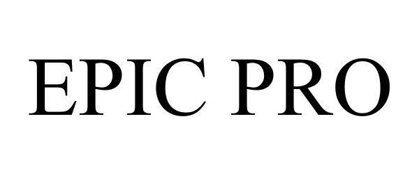 Trademark Logo EPIC PRO