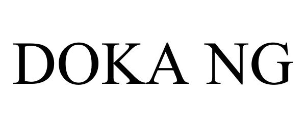 Trademark Logo DOKA NG