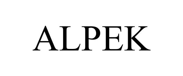 Trademark Logo ALPEK