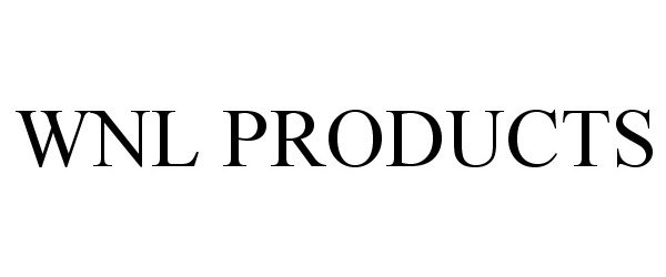 Trademark Logo WNL PRODUCTS
