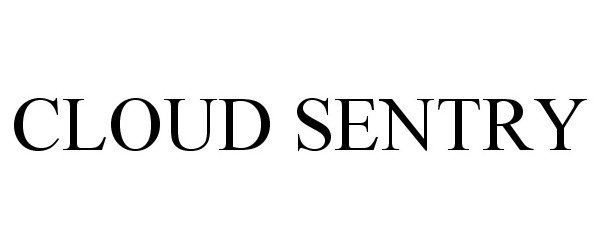 Trademark Logo CLOUD SENTRY