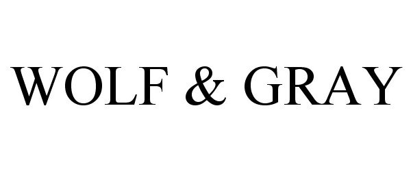 Trademark Logo WOLF & GRAY
