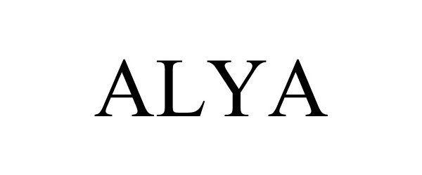 Trademark Logo ALYA