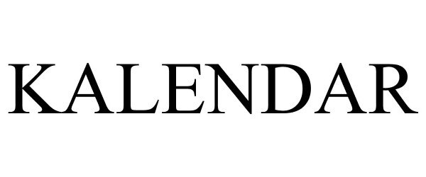 Trademark Logo KALENDAR