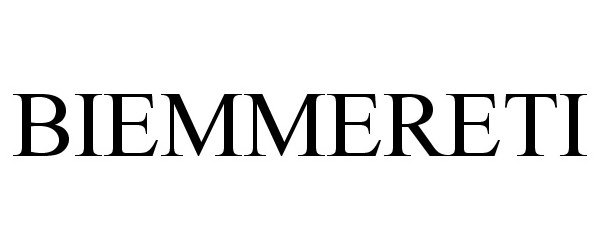 Trademark Logo BIEMMERETI