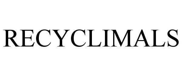 Trademark Logo RECYCLIMALS