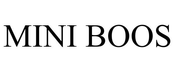 Trademark Logo MINI BOOS