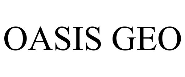 Trademark Logo OASIS GEO