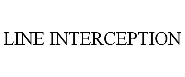 Trademark Logo LINE INTERCEPTION