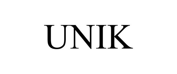 Trademark Logo UNIK