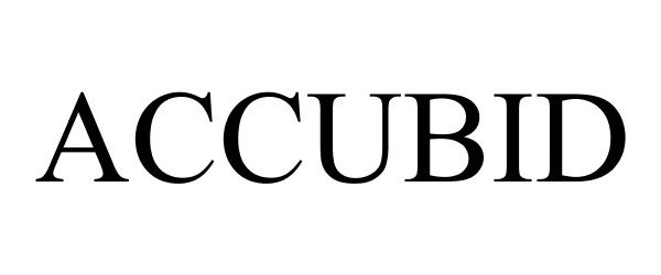 Trademark Logo ACCUBID