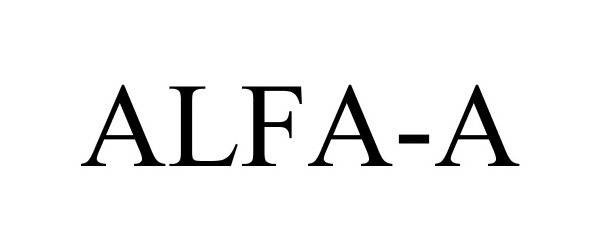 Trademark Logo ALFA-A