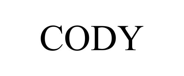 Trademark Logo CODY