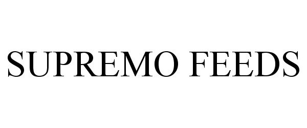 Trademark Logo SUPREMO FEEDS