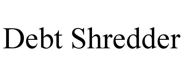 Trademark Logo DEBT SHREDDER