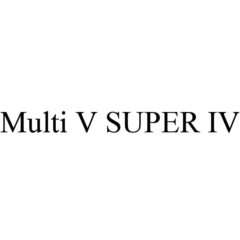 Trademark Logo MULTI V SUPER IV