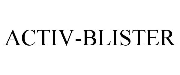 Trademark Logo ACTIV-BLISTER