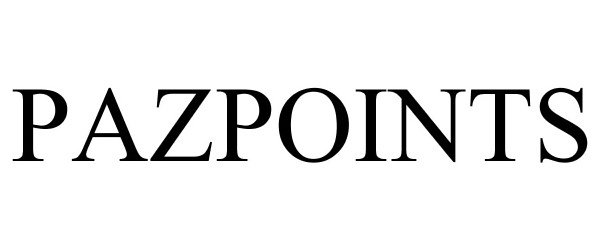 Trademark Logo PAZPOINTS