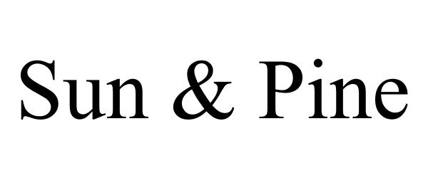 Trademark Logo SUN & PINE