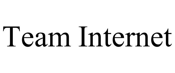 Trademark Logo TEAM INTERNET