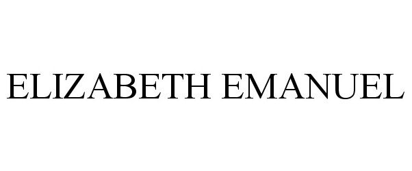 Trademark Logo ELIZABETH EMANUEL