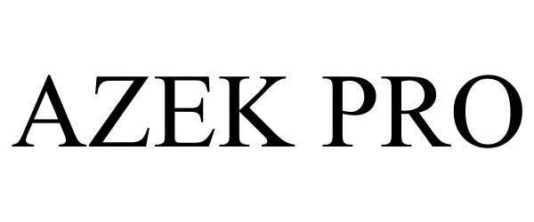 Trademark Logo AZEK PRO