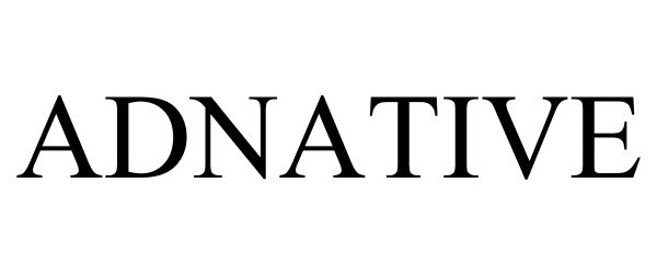 Trademark Logo ADNATIVE