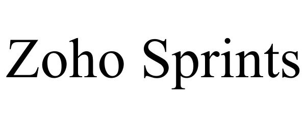 Trademark Logo ZOHO SPRINTS