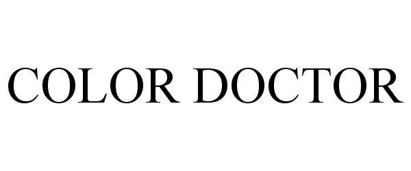 Trademark Logo COLOR DOCTOR
