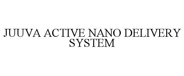 Trademark Logo JUUVA ACTIVE NANO DELIVERY SYSTEM
