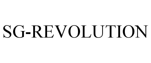 Trademark Logo SG-REVOLUTION