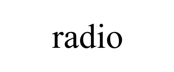 Trademark Logo RADIO