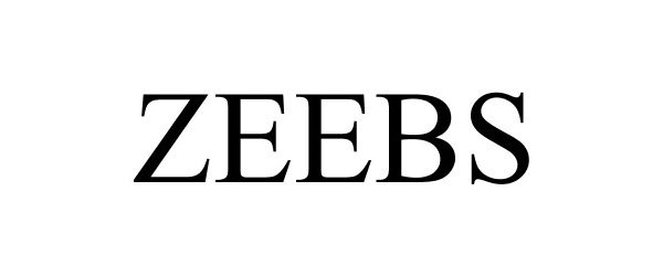 Trademark Logo ZEEBS