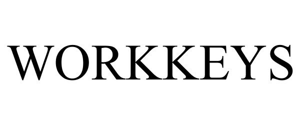 Trademark Logo WORKKEYS