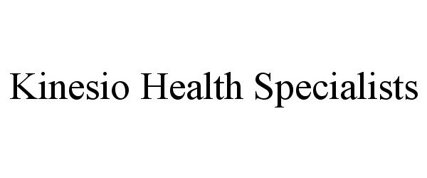  KINESIO HEALTH SPECIALISTS