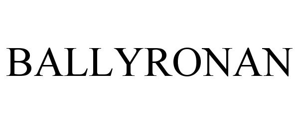 Trademark Logo BALLYRONAN