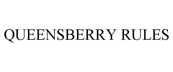 Trademark Logo QUEENSBERRY RULES