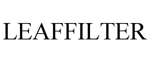Trademark Logo LEAFFILTER