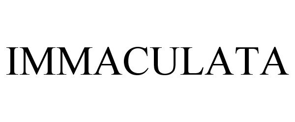Trademark Logo IMMACULATA