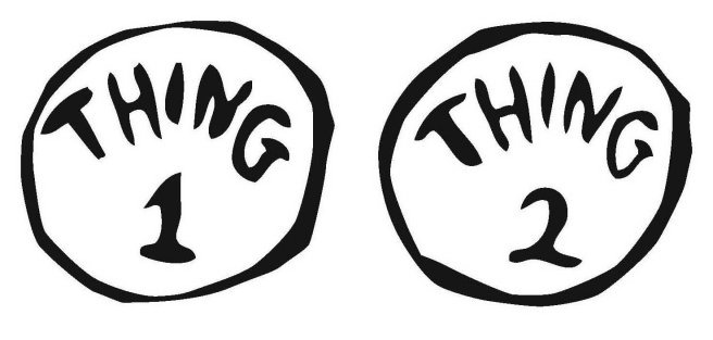 thing 1 and thing 2 printable images