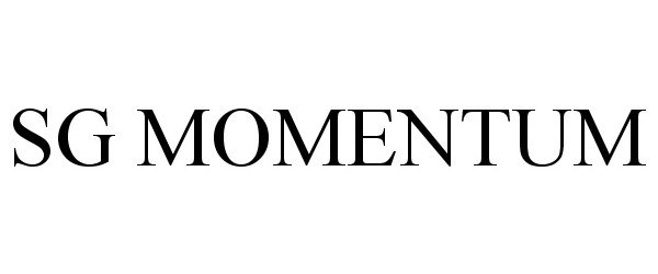 Trademark Logo SG MOMENTUM