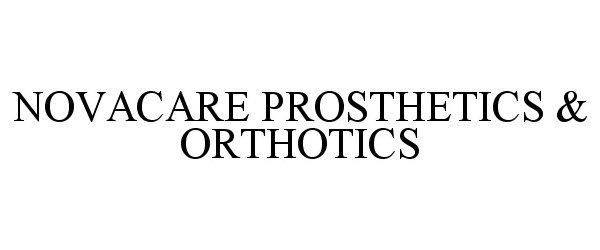 Trademark Logo NOVACARE PROSTHETICS & ORTHOTICS