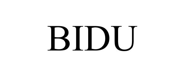 Trademark Logo BIDU