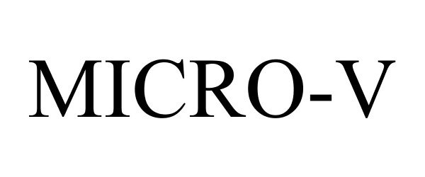 Trademark Logo MICRO-V