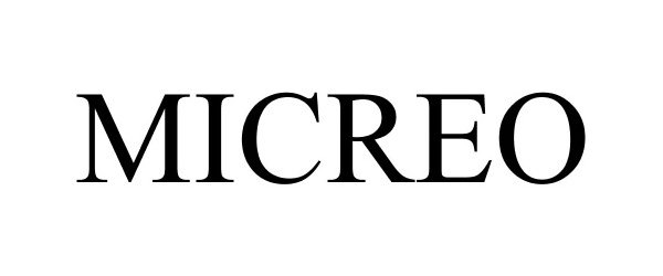 Trademark Logo MICREO