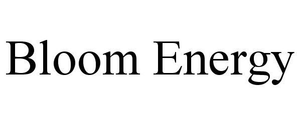 Trademark Logo BLOOM ENERGY