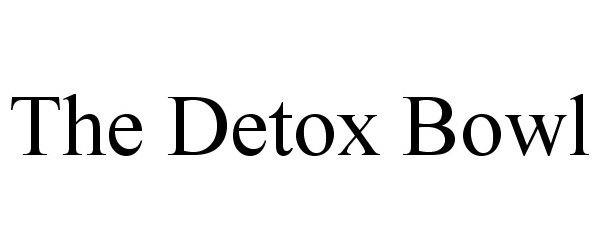 Trademark Logo THE DETOX BOWL